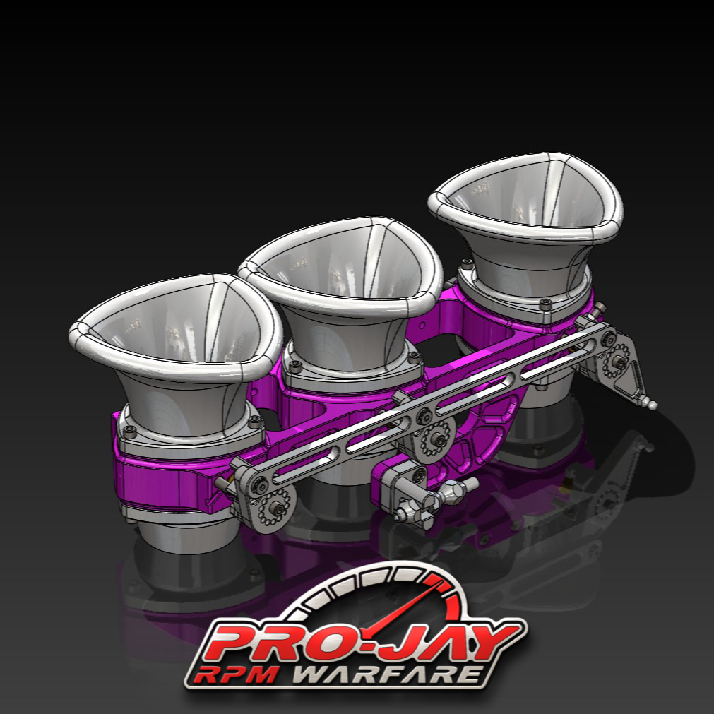 PRO-JAY MAZDA ROTARY 20B 3 ROTOR LONG BLOCK FULL PP THROTTLE BODY ( IT ...