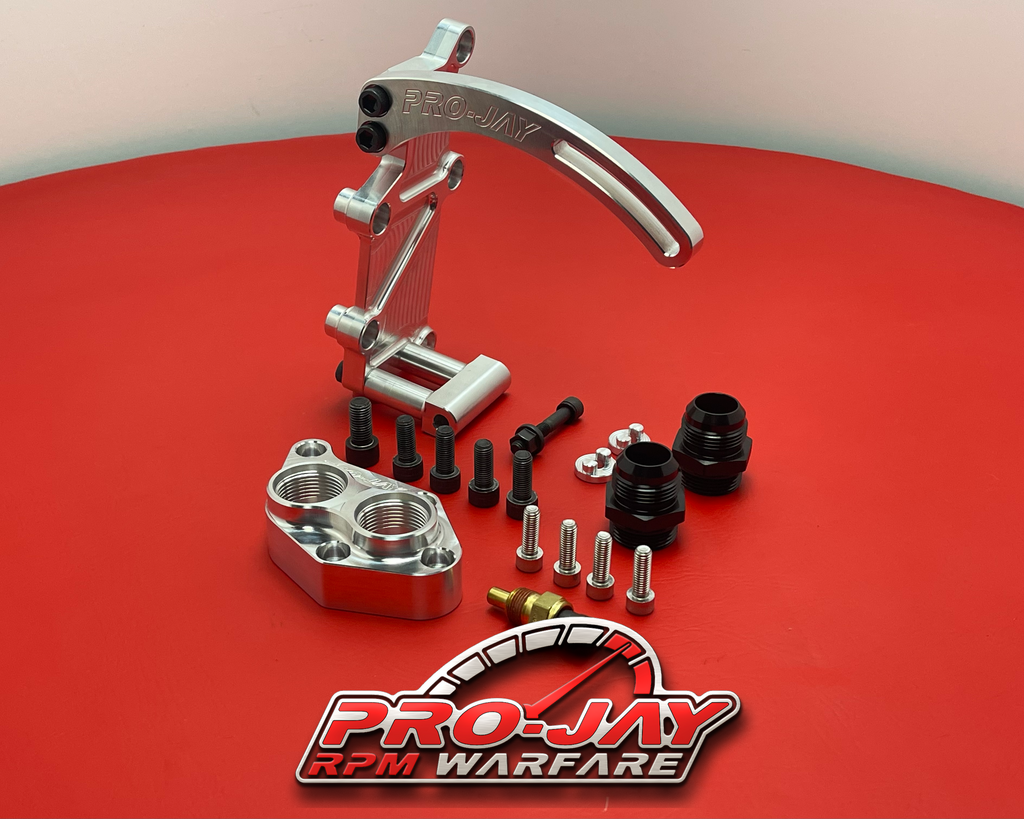 Pro-Jay Mazda Rotary Alternator re-location bracket and Water pump fla ...