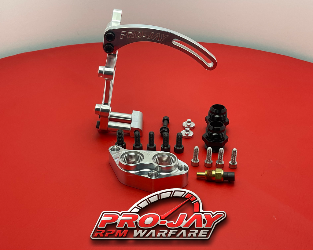 Pro-Jay Mazda Rotary Alternator re-location bracket and Water pump fla ...