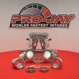 Pro-Jay Full Peripheral 13B 1st Gen Old School 4 Barrel Intakes Manifold