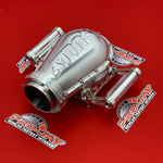 Pro-Jay 8 Injector 4 Barrel Bully Throttle Body & Billet Hat Combo