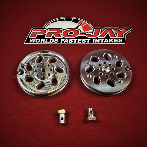 Pro-Jay Mustang Style Low Profile Throttle Bodies / Round Cable Link